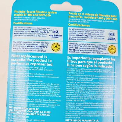 NEW IN PKG BRITA WATER FILTER