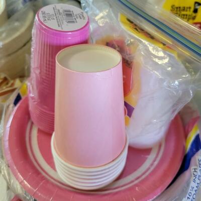 LARGE BUNDLE OF DISPOSABLE PLATES & BOWLS