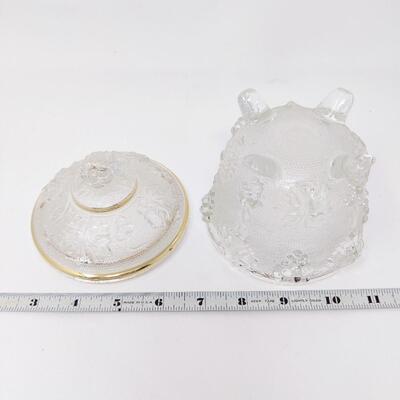 ORNATE GLASS TRINKET DISH