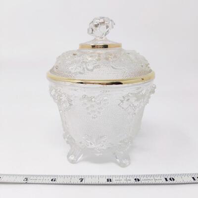 ORNATE GLASS TRINKET DISH