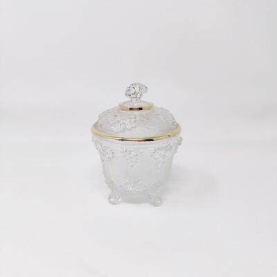 ORNATE GLASS TRINKET DISH