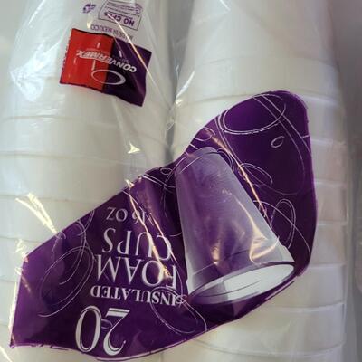LARGE STYROFOAM & PLASTIC CUP BUNDLE
