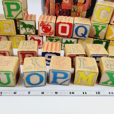 VINTAGE PLAYSKOL ALPHABET BLOCKS