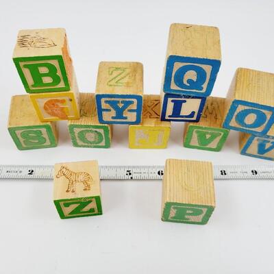 VINTAGE SMALL ALPHABET BLOCKS