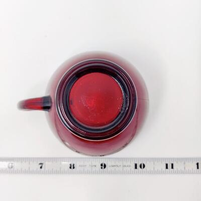 AMAZING VINTAGE ANCHOR HOCKING RUBY RED TEA CUPS 18 PCS