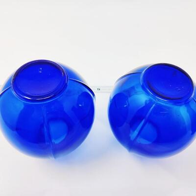 UNIQUE VINTAGE COBALT BLUE VASES LOT