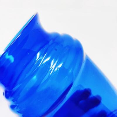 UNIQUE VINTAGE COBALT BLUE VASES LOT