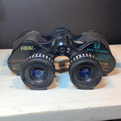 Lot 3052. Focal, Quick Focus, Slim Cat Optics 8x40 Binoculars