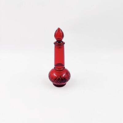 VINTAGE RED AVON CANDLE BOTTLE W/ OCCUR COLOGNE