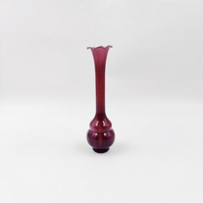 NICE MID CENTURY BURGUNDY VASE
