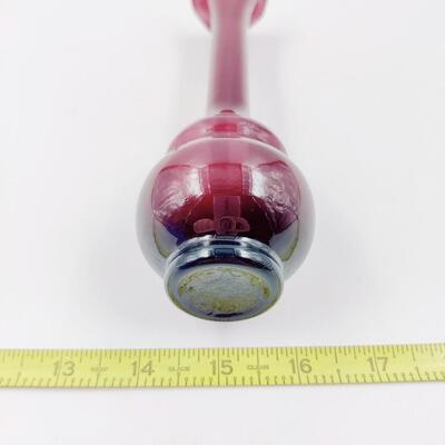 NICE MID CENTURY BURGUNDY VASE