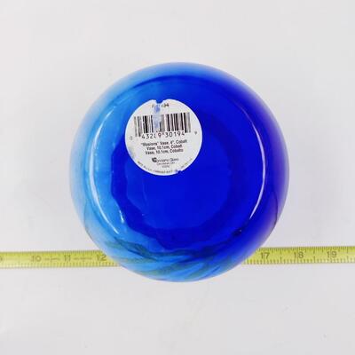 VINTAGE INDIANA GLASS "ILLUSIONS" COBALT VASE