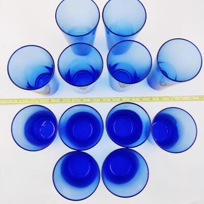 TARGET BLUE FLARE 12 PK DRINKWARE SET