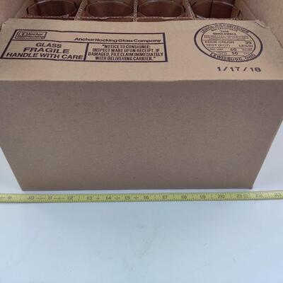 ANCHOR HOCKING CLEAR 16.5 OZ DRINKING GLASSES 12 PCS LOT #1
