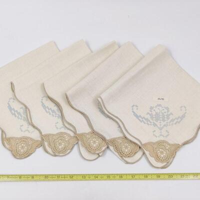 FANTASTIC SORRENTO LINEN TABLECLOTH AND NAPKINS CROSS-STITCH BY PROGRESS NO. 396