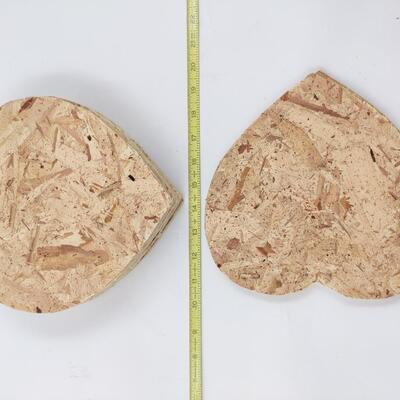 PLYWOOD HEART CUTOUTS 10PCS