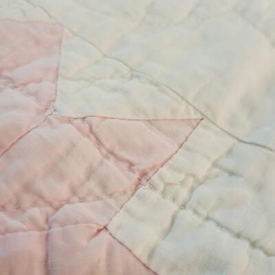 WELL LOVED HAND SEWN QUILT