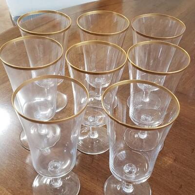 Gold rim glasses