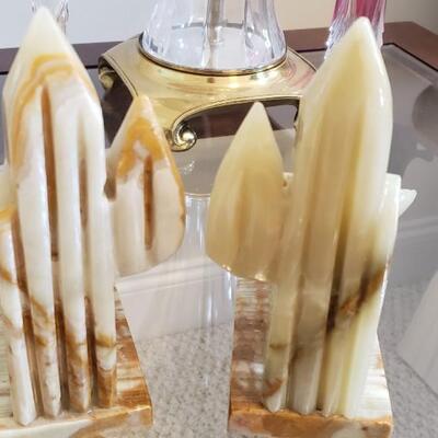 Marble bookends
