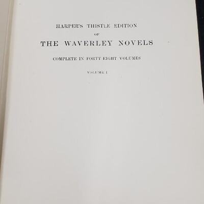 Waverly Novels Complete 48 Book Set   1900 Thistle Edition   Harpers