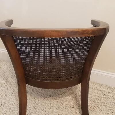 Vintage can back Barrel Chair