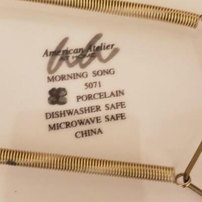 4 morning song bird plates
