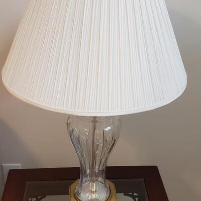 2 glass Table lamps