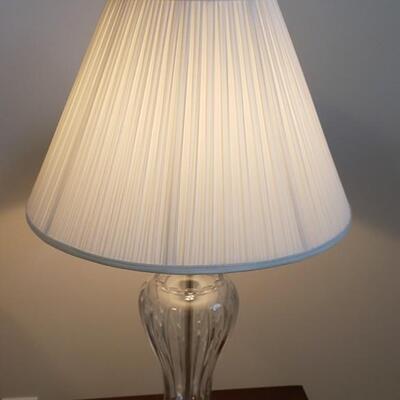 2 glass Table lamps