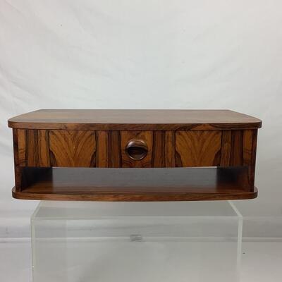 3090 Mid Century Rosewood Wall Shelf