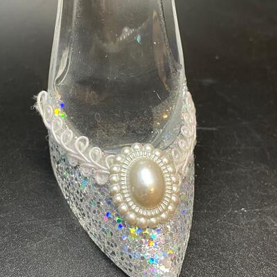 Miniature red and clear pumps