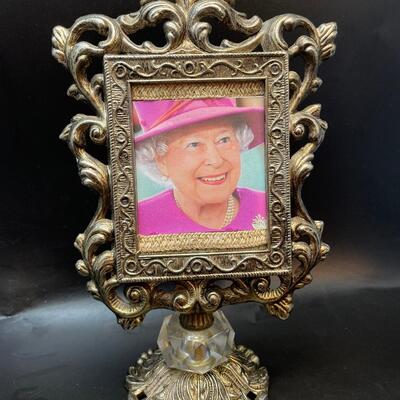 Small ornate metal picture frame