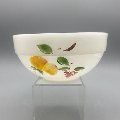 Vintage Small Fruit Pattern Fire King Mixing Bowl