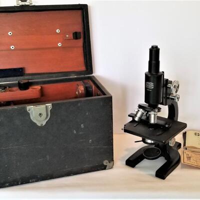 Lot #121  Spencer Microscope in original box - great condition