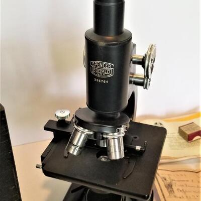 Lot #121  Spencer Microscope in original box - great condition