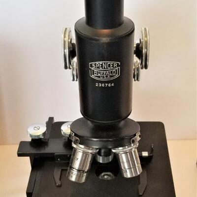 Lot #121  Spencer Microscope in original box - great condition
