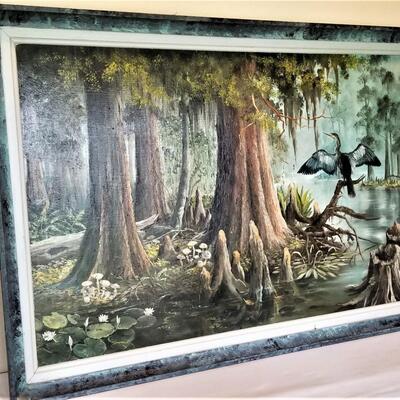 Lot #123  Oil on Canvas Painting by Listed Artist David Robert Rossbach (died 2009)