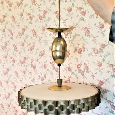Lot #135  PAIR of Cool Mid Century Modern Light Fixtures