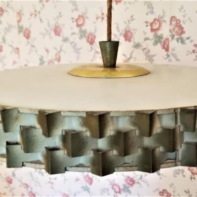 Lot #135  PAIR of Cool Mid Century Modern Light Fixtures