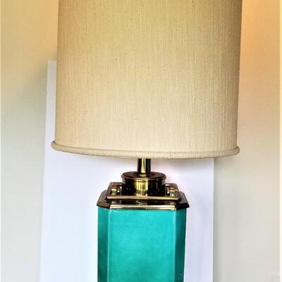 Lot #137  Large/Heavy Mid-Century Modern Table Lamp - works