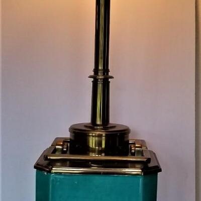 Lot #137  Large/Heavy Mid-Century Modern Table Lamp - works