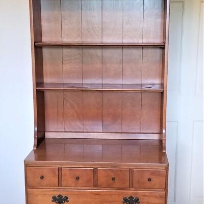 Lot #142  Vintage Ethan Allen Chest with topside bookcase