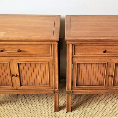 Lot #145  Pair of MidCentury Modern NightStands - Thomasville