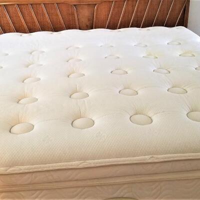 Lot #147  Good looking Mid Century Modern Headboard - King Sized Bed