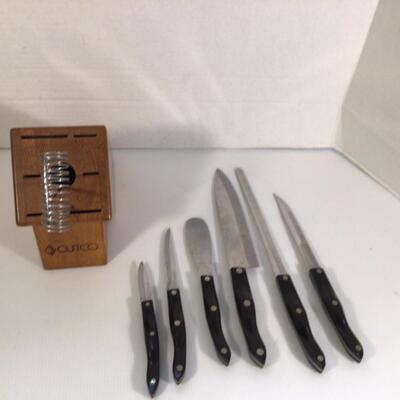 3124 CUTCO Knife Set with Block and Whisk