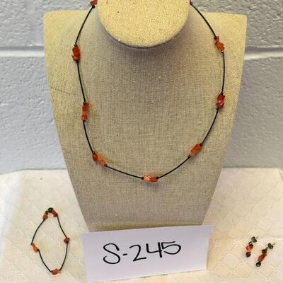 Orange Colored Jewelry Lot