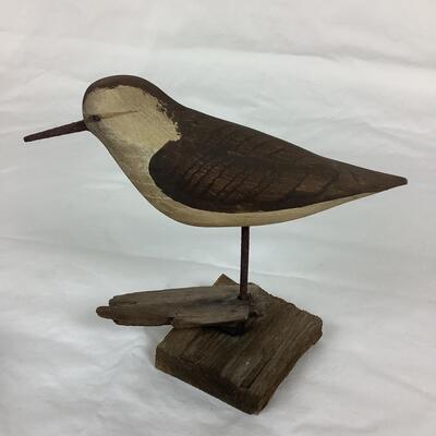 3121 William Will Kirkpatrick '81 Small Hand Carved Bird Decoy w/ Wood Base