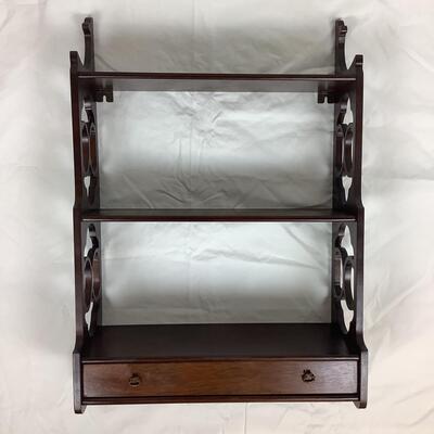 3127 Vintage Wall Shelf with Drawer
