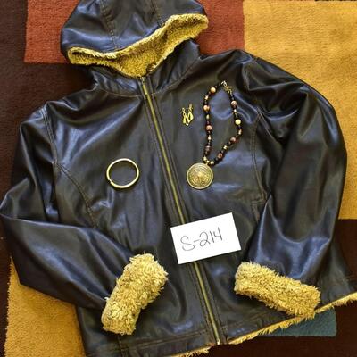 Women's Leather Outerwear Ensemble