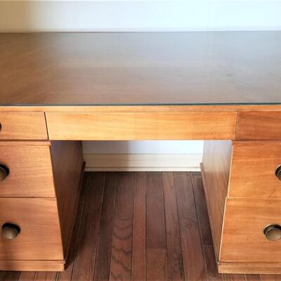 Lot #152  Great Mid-Century Modern Desk with Matching Chair