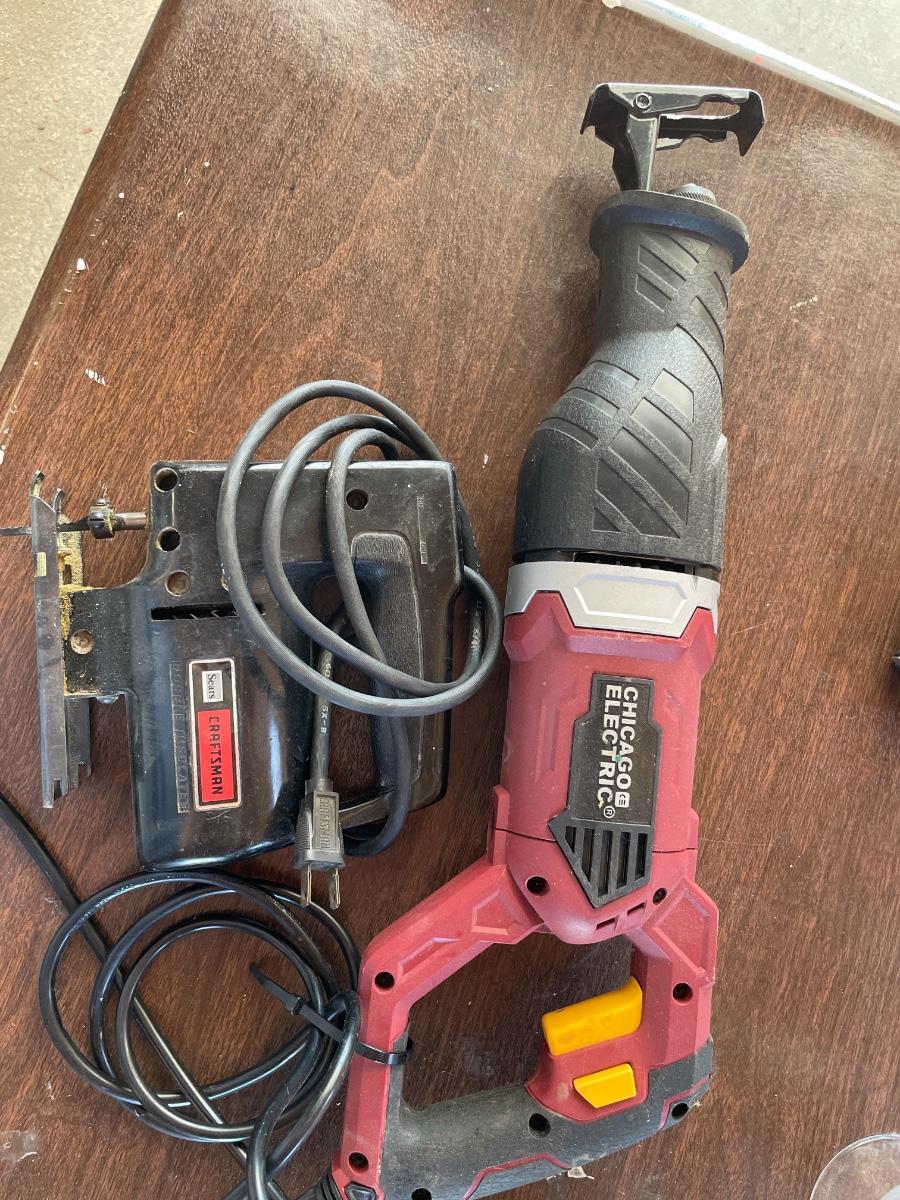Reciprocating saw and 1/2â€ jig saw